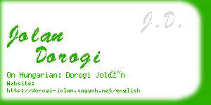 jolan dorogi business card